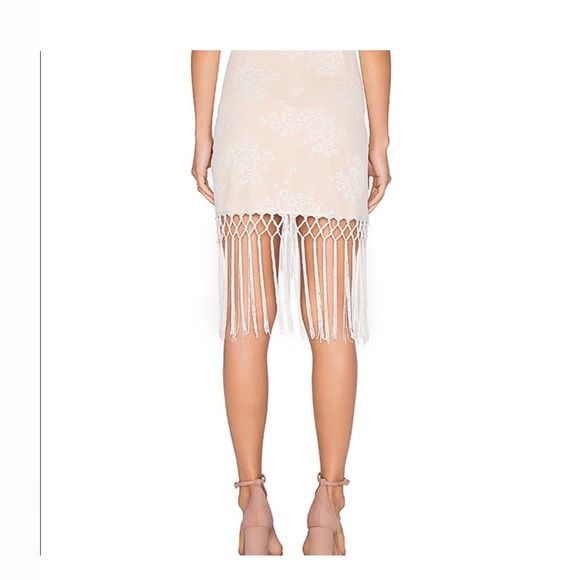 Majorelle Revolve Filaree Fringe Skirt in Ivory - Picture 13 of 13